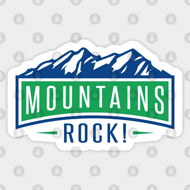 Mountains Rock Sticker by VectorPlanet